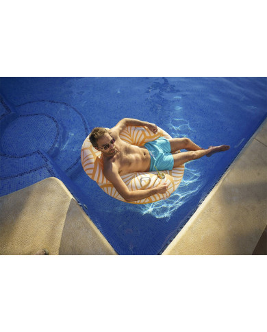 Inflatable Pool Chair Bestway Deluxe 118 x 117 cm Orange