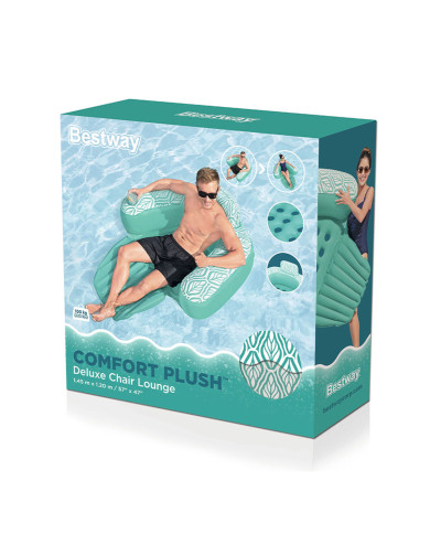 Inflatable Pool Chair Bestway Comfort Plush 145 x 120 cm