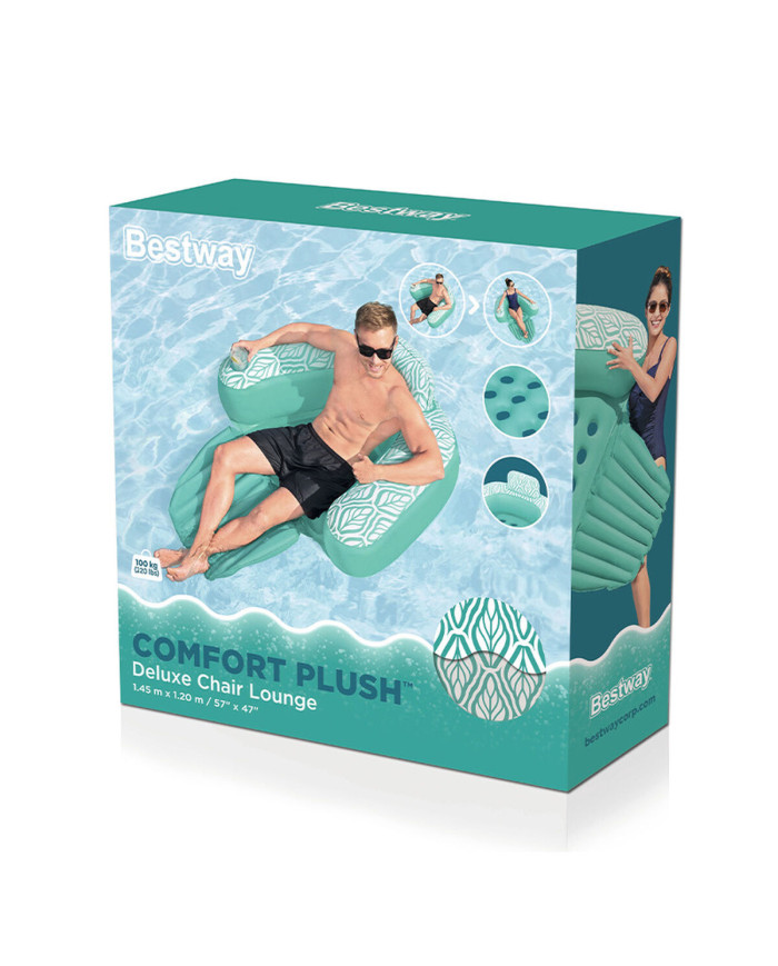 Inflatable Pool Chair Bestway Comfort Plush 145 x 120 cm