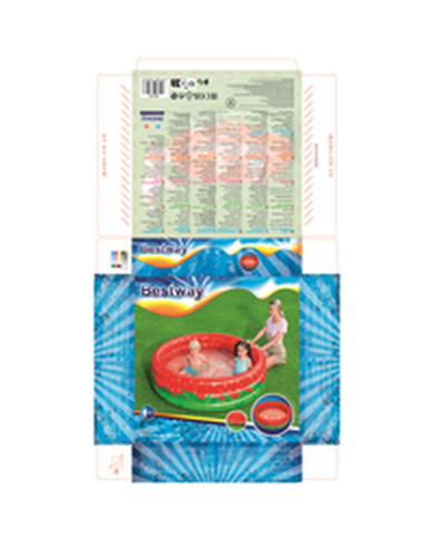 Inflatable Paddling Pool for Children Bestway Strawberry 168 x 38 cm