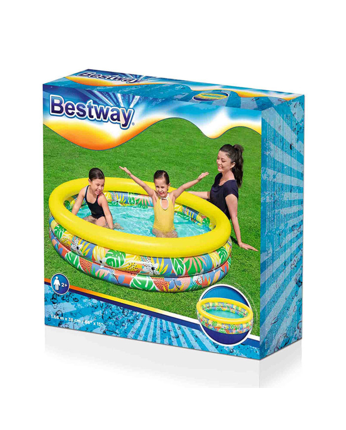 Inflatable Paddling Pool for Children Bestway 168 x 38 cm