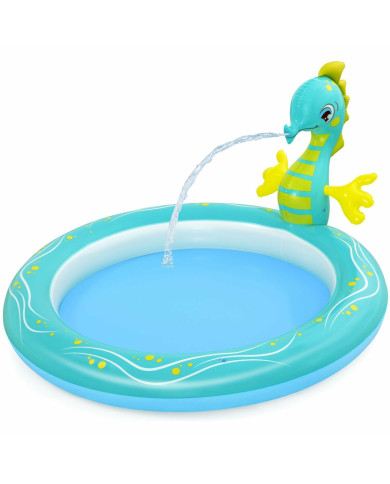 Inflatable Paddling Pool for Children Bestway Sea Horse 188 x 160 x 86 cm