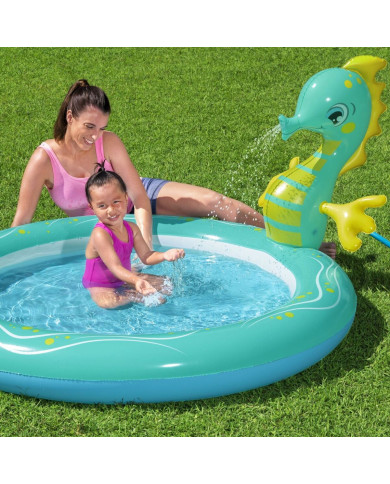 Inflatable Paddling Pool for Children Bestway Sea Horse 188 x 160 x 86 cm