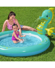 Inflatable Paddling Pool for Children Bestway Sea Horse 188 x 160 x 86 cm