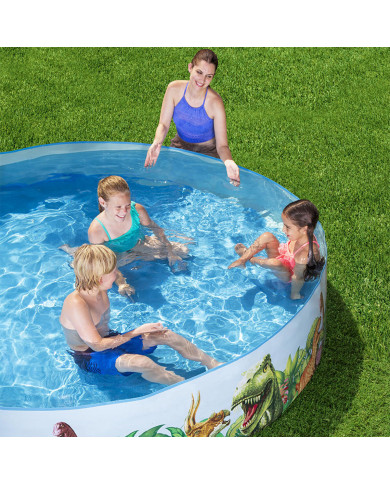 Inflatable Paddling Pool for Children Bestway Dinosaurs 244 x 46 cm