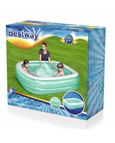 Inflatable Paddling Pool for Children Bestway Multicolour 201 x 150 x 51 cm