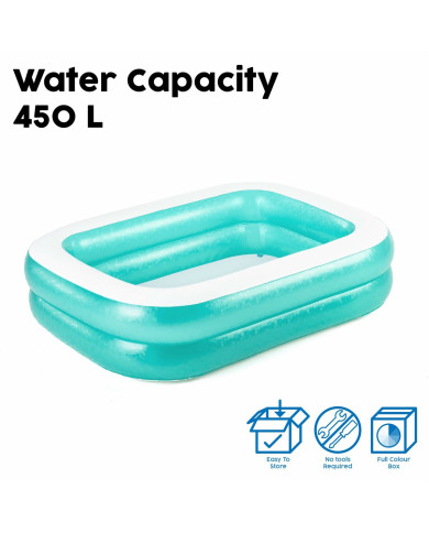 Inflatable Paddling Pool for Children Bestway Multicolour 201 x 150 x 51 cm