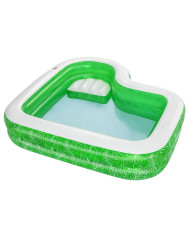 Inflatable Paddling Pool for Children Bestway Green Multicolour 231 x 231 x 51 cm