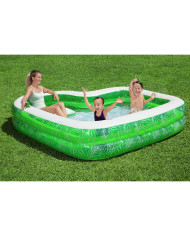 Inflatable Paddling Pool for Children Bestway Green Multicolour 231 x 231 x 51 cm