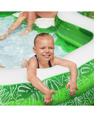 Inflatable Paddling Pool for Children Bestway Green Multicolour 231 x 231 x 51 cm