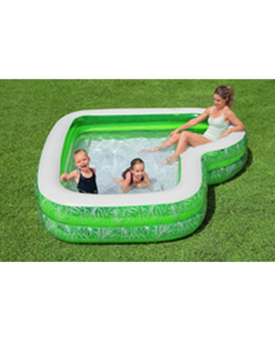 Inflatable Paddling Pool for Children Bestway Green Multicolour 231 x 231 x 51 cm