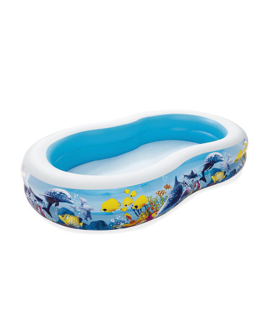 Inflatable Paddling Pool for Children Bestway Multicolour 262 x 157 x 46 cm