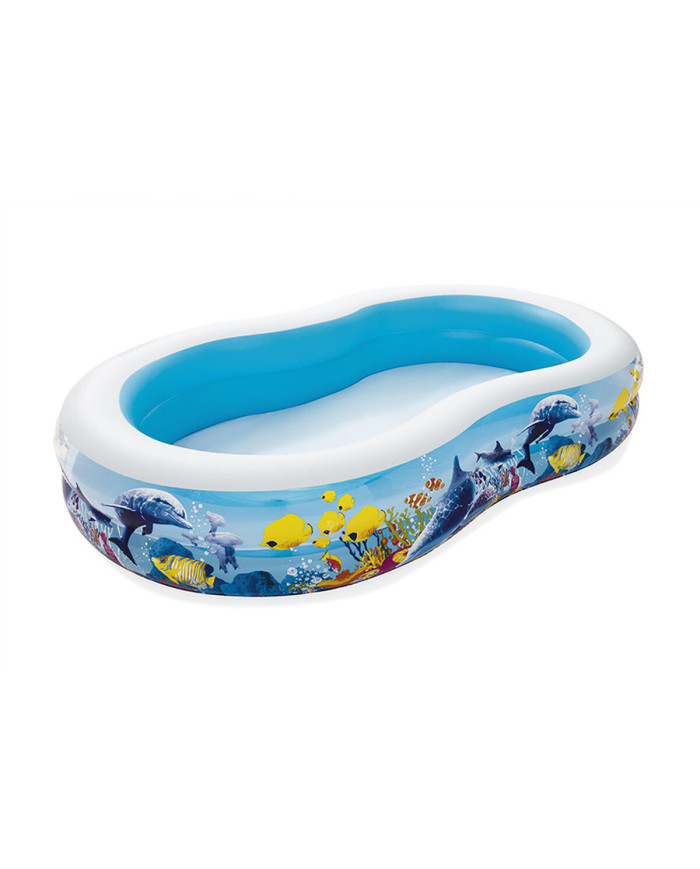 Inflatable Paddling Pool for Children Bestway Multicolour 262 x 157 x 46 cm