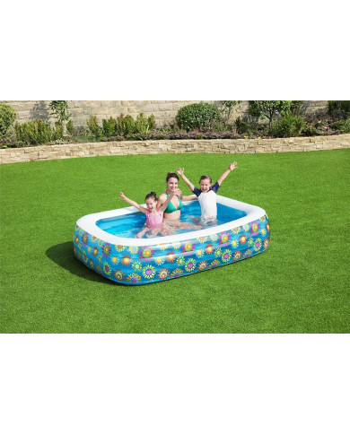 Inflatable Paddling Pool for Children Bestway Multicolour 305 x 183 x 56 cm Floral