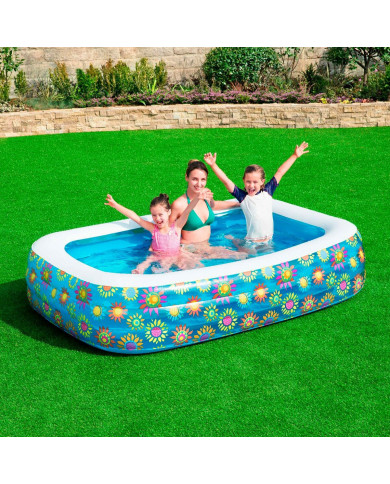 Inflatable Paddling Pool for Children Bestway Multicolour 305 x 183 x 56 cm Floral