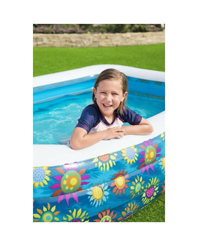 Inflatable Paddling Pool for Children Bestway Multicolour 305 x 183 x 56 cm Floral