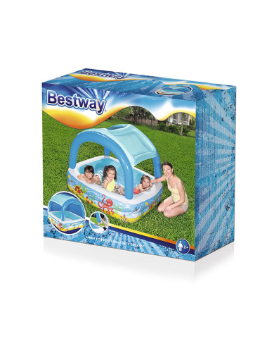 Inflatable Paddling Pool for Children Bestway 140 x 140 x 114 cm