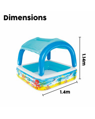 Inflatable Paddling Pool for Children Bestway 140 x 140 x 114 cm