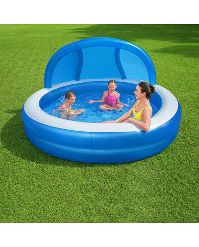 Inflatable Paddling Pool for Children Bestway Multicolour 241 x 241 x 140 cm