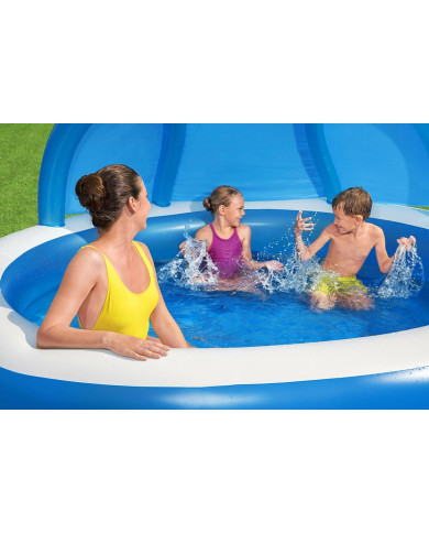 Inflatable Paddling Pool for Children Bestway Multicolour 241 x 241 x 140 cm