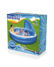 Inflatable Paddling Pool for Children Bestway Multicolour 241 x 241 x 140 cm