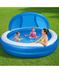 Inflatable Paddling Pool for Children Bestway Multicolour 241 x 241 x 140 cm