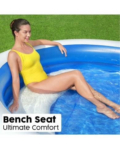 Inflatable Paddling Pool for Children Bestway Multicolour 241 x 241 x 140 cm
