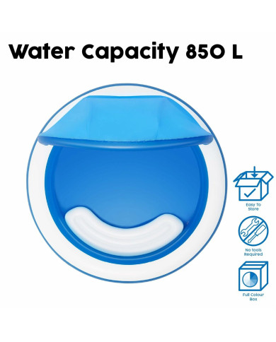 Inflatable Paddling Pool for Children Bestway Multicolour 241 x 241 x 140 cm