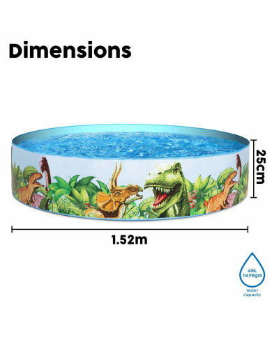 Inflatable Paddling Pool for Children Bestway Dinosaurs 183 x 38 cm