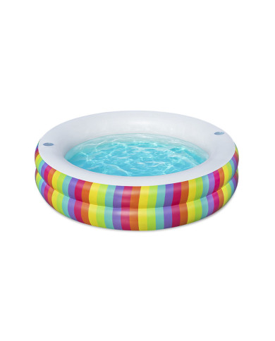 Inflatable Paddling Pool for Children Bestway Rainbow 206 x 206 x 51 cm