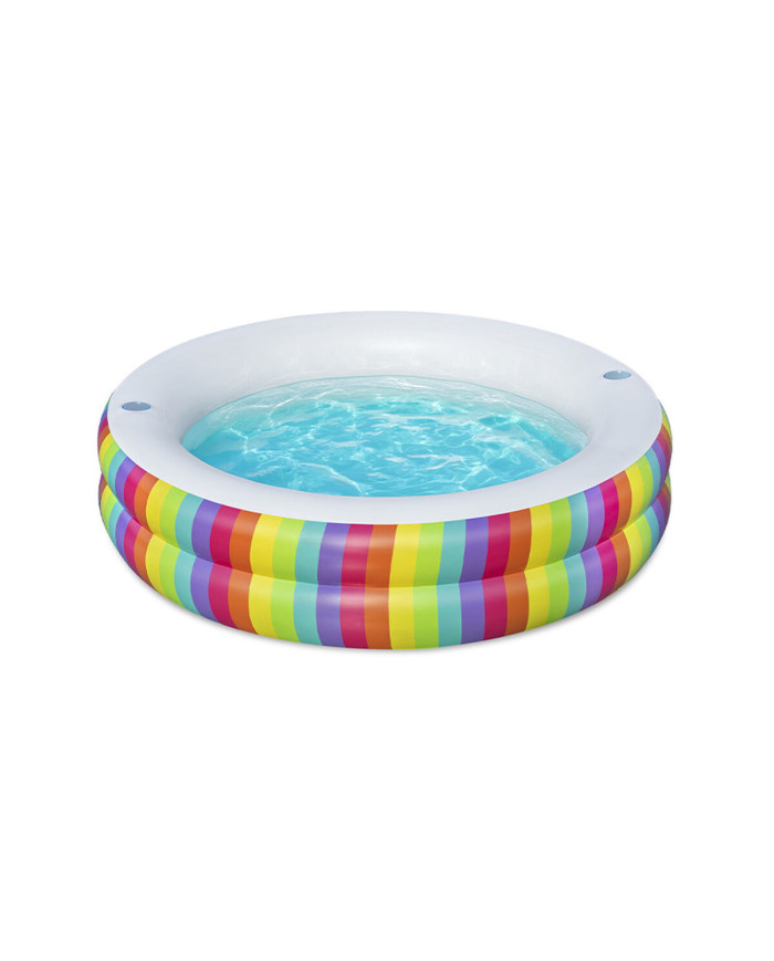 Inflatable Paddling Pool for Children Bestway Rainbow 206 x 206 x 51 cm