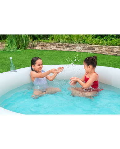 Inflatable Paddling Pool for Children Bestway Rainbow 206 x 206 x 51 cm