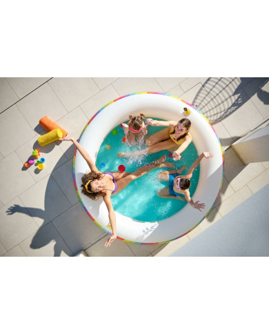 Inflatable Paddling Pool for Children Bestway Rainbow 206 x 206 x 51 cm