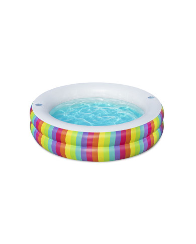 Inflatable Paddling Pool for Children Bestway Rainbow 206 x 206 x 51 cm