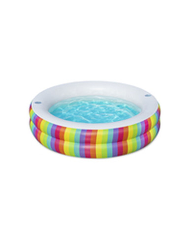 Inflatable Paddling Pool for Children Bestway Rainbow 206 x 206 x 51 cm