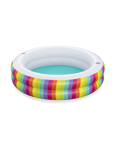 Inflatable Paddling Pool for Children Bestway Rainbow 206 x 206 x 51 cm