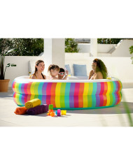 Inflatable Paddling Pool for Children Bestway Rainbow 206 x 206 x 51 cm
