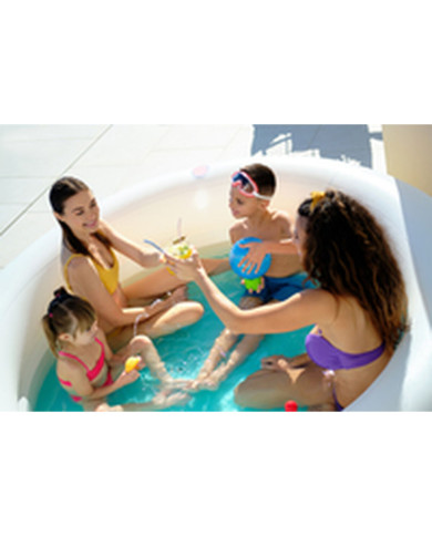 Inflatable Paddling Pool for Children Bestway Rainbow 206 x 206 x 51 cm