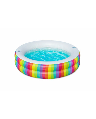 Inflatable Paddling Pool for Children Bestway Rainbow 206 x 206 x 51 cm