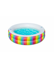 Inflatable Paddling Pool for Children Bestway Rainbow 206 x 206 x 51 cm