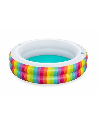 Inflatable Paddling Pool for Children Bestway Rainbow 206 x 206 x 51 cm