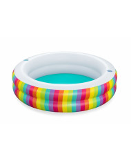 Inflatable Paddling Pool for Children Bestway Rainbow 206 x 206 x 51 cm