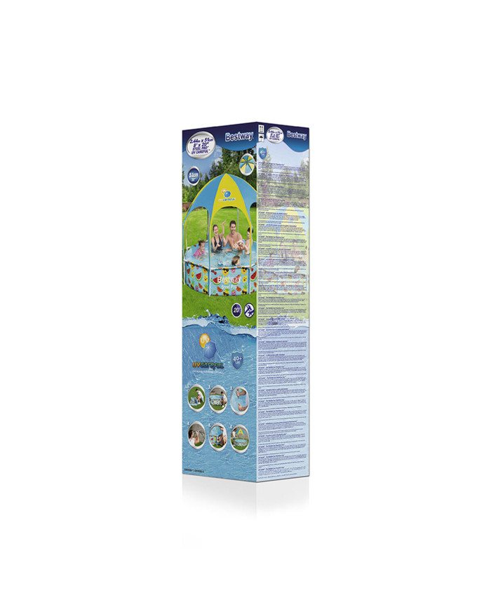 Removable pool Bestway 244 x 51 cm 244 x 244 x 51 cm