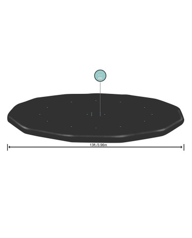 Swimming Pool Cover Bestway Black Ø 401 cm (1 Unit)