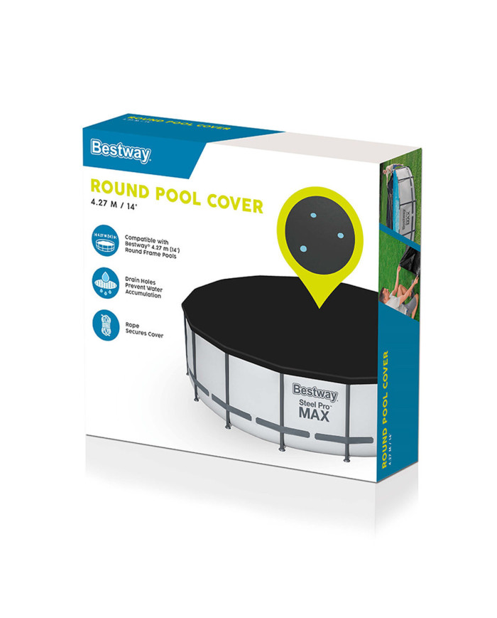 Swimming Pool Cover Bestway Black Ø 427 cm