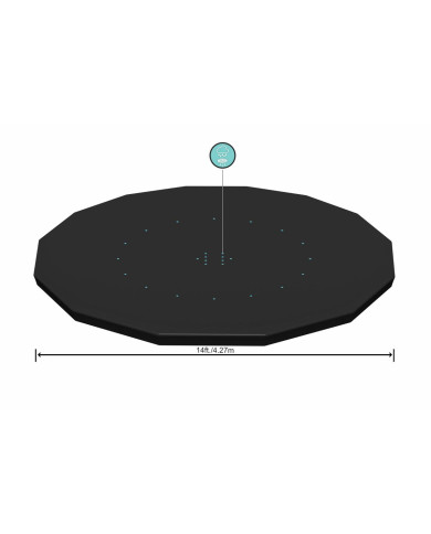 Swimming Pool Cover Bestway Black Ø 427 cm