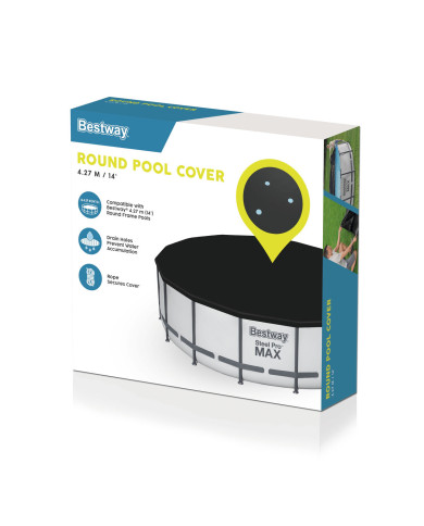 Swimming Pool Cover Bestway Black Ø 427 cm