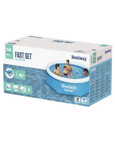 Inflatable pool Bestway Blue 1880 L 244 x 61 cm