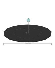 Swimming Pool Cover Bestway Black Ø 457 cm (1 Unit)
