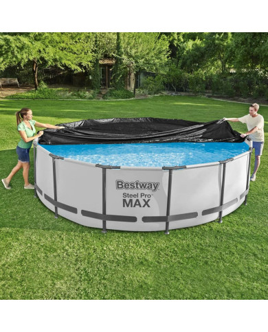 Swimming Pool Cover Bestway Black Ø 457 cm (1 Unit)